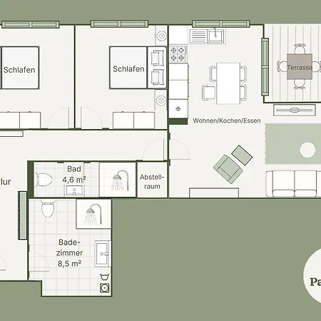 A1 - Zwei Bäder&terrasse Im Pine Hill * Zirchow